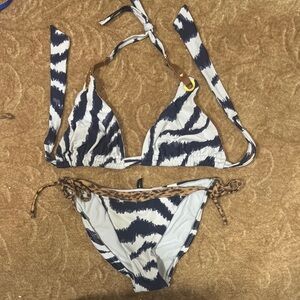 Stylish Zebra Print  One Piece